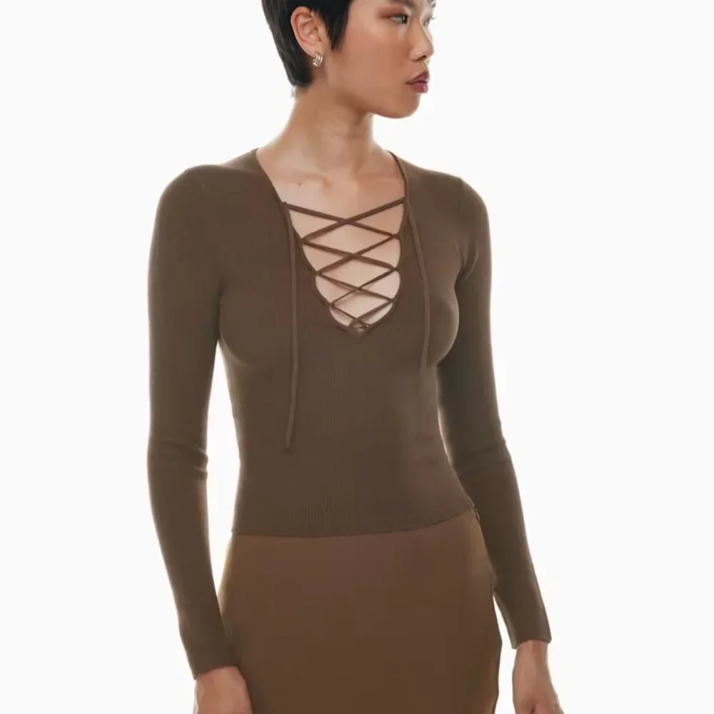 NWT Aritzia WILFRED Tether Sweater S - Picture 2 of 8
